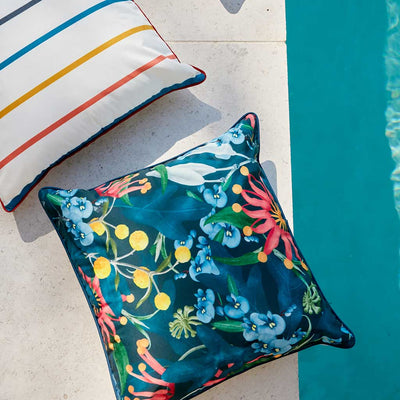 Add a pop of color to your outdoor living space with Basil Bangs' 50x50 Outdoor Cushions. Perfect for any weather, these cushions are versatile and durable.