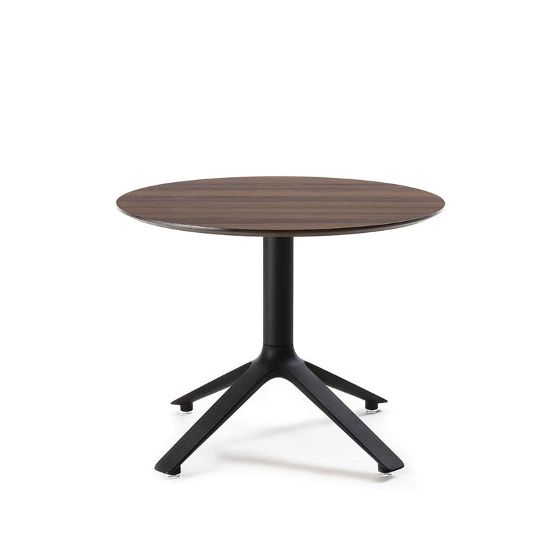 EEX - Side table w/ wooden top black / walnut / round  -  End Tables  by  TOOU